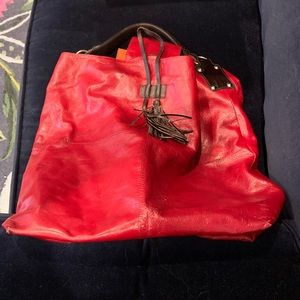 Tano Red Italian Bag